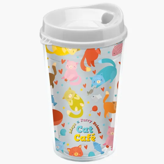 Garyline® Transparent Tumbler with Sip Lid and Full-Color Insert, 16 oz. — view 19