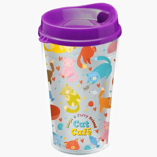 Garyline® Transparent Tumbler with Sip Lid and Full-Color Insert, 16 oz. — view 18
