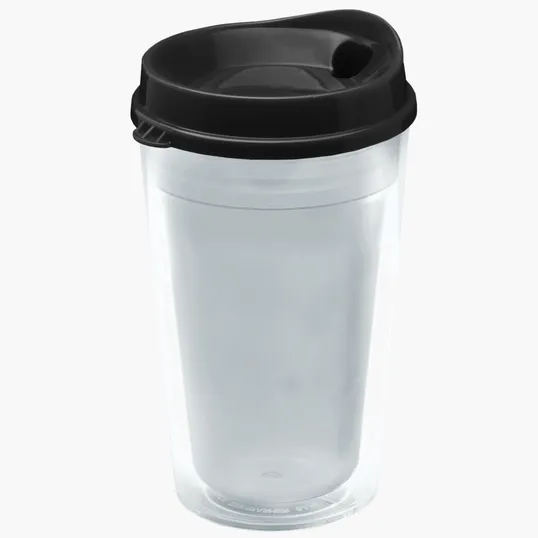 Garyline® Transparent Tumbler with Sip Lid and Full-Color Insert, 16 oz.