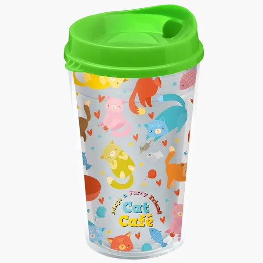 Garyline® Transparent Tumbler with Sip Lid and Full-Color Insert, 16 oz. — view 14