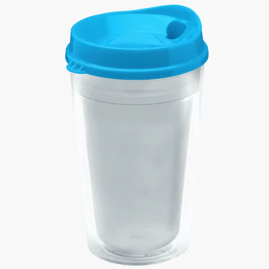 Garyline® Transparent Tumbler with Sip Lid and Full-Color Insert, 16 oz. — view 2