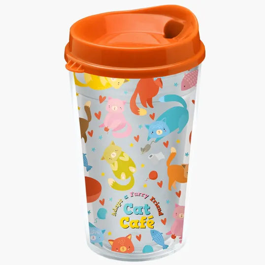 Garyline® Transparent Tumbler with Sip Lid and Full-Color Insert, 16 oz. — view 15