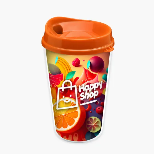 Garyline® Transparent Tumbler with Sip Lid and Full-Color Paper Insert, 16 oz. — view 10