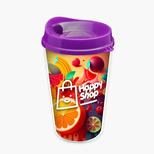 Garyline® Transparent Tumbler with Sip Lid and Full-Color Paper Insert, 16 oz. — view 17