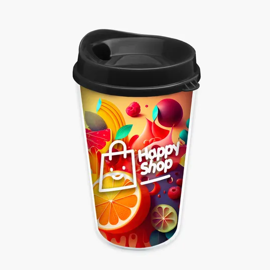 Garyline® Transparent Tumbler with Sip Lid and Full-Color Paper Insert, 16 oz. — view 11