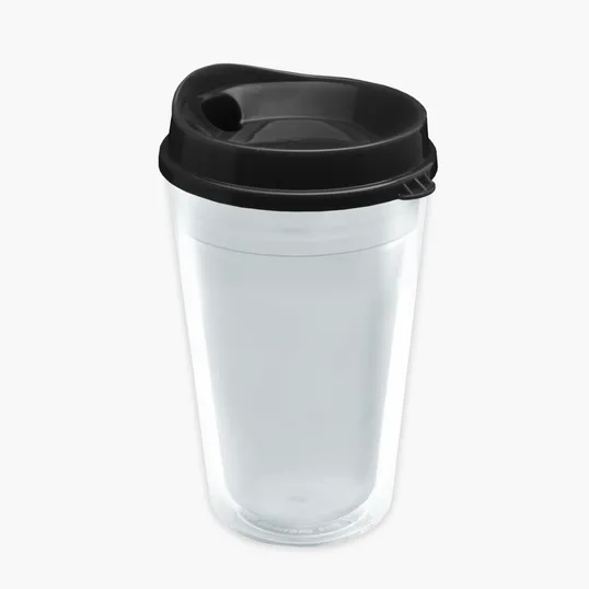Garyline® Transparent Tumbler with Sip Lid and Full-Color Paper Insert, 16 oz.
