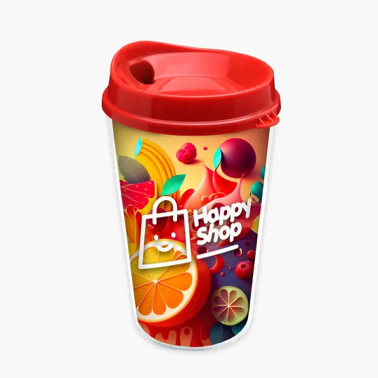 Garyline® Transparent Tumbler with Sip Lid and Full-Color Paper Insert, 16 oz. — view 15