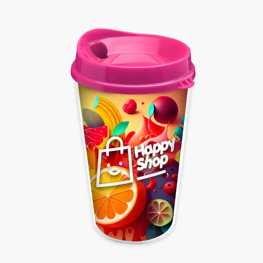 Garyline® Transparent Tumbler with Sip Lid and Full-Color Paper Insert, 16 oz. — view 13