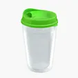 Garyline® Transparent Tumbler with Sip Lid and Full-Color Paper Insert, 16 oz. — view 4