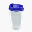 Garyline® Transparent Tumbler with Sip Lid and Full-Color Paper Insert, 16 oz. — view 7
