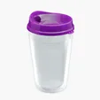 Garyline® Transparent Tumbler with Sip Lid and Full-Color Paper Insert, 16 oz. — view 8