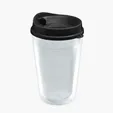 Garyline® Transparent Tumbler with Sip Lid and Full-Color Paper Insert, 16 oz.