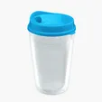 Garyline® Transparent Tumbler with Sip Lid and Full-Color Paper Insert, 16 oz. — view 2