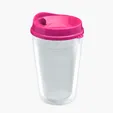 Garyline® Transparent Tumbler with Sip Lid and Full-Color Paper Insert, 16 oz. — view 3