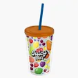 Garyline® Transparent Tumbler with Straw Lid and Full-Color Insert, 16 oz. — view 19