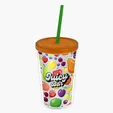 Garyline® Transparent Tumbler with Straw Lid and Full-Color Insert, 16 oz. — view 25