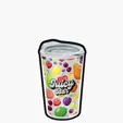 Garyline® Transparent Tumbler with Straw Lid and Full-Color Insert, 16 oz. — view 8