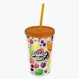 Garyline® Transparent Tumbler with Straw Lid and Full-Color Insert, 16 oz. — view 28