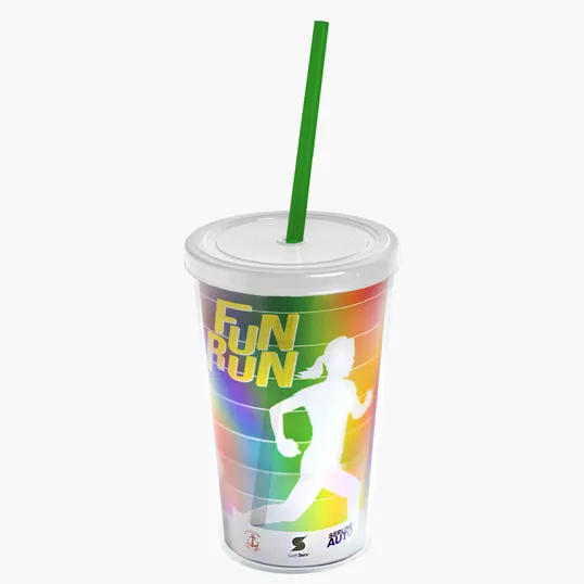 Garyline® Transparent Tumbler with Straw Lid and Full-Color Paper Insert, 16 oz. — view 26