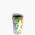 Garyline® Transparent Tumbler with Straw Lid and Full-Color Paper Insert, 16 oz. — view 5
