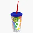 Garyline® Transparent Tumbler with Straw Lid and Full-Color Paper Insert, 16 oz. — view 41