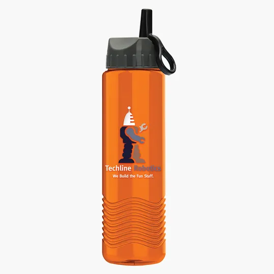 Garyline® Wave Tritan® Bottle with Ring-Straw Lid, 24 oz. — view 25