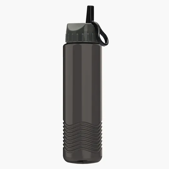 Garyline® Wave Tritan® Bottle with Ring-Straw Lid, 24 oz. — view 2