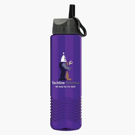 Garyline® Wave Tritan® Bottle with Ring-Straw Lid, 24 oz. — view 33