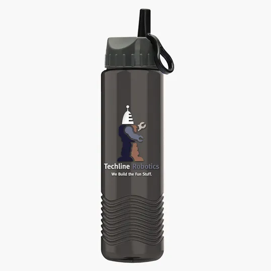 Garyline® Wave Tritan® Bottle with Ring-Straw Lid, 24 oz. — view 13