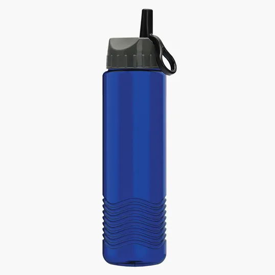 Garyline® Wave Tritan® Bottle with Ring-Straw Lid, 24 oz. — view 3