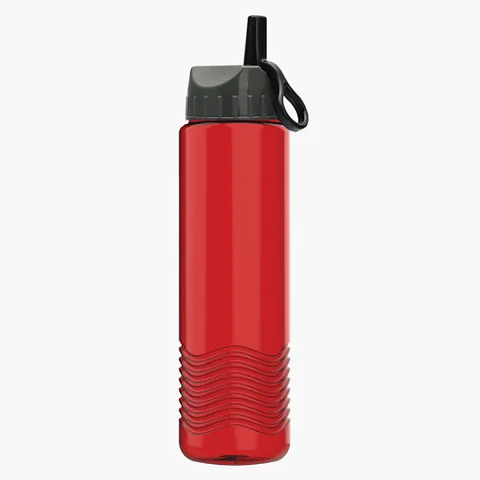 Garyline® Wave Tritan® Bottle with Ring-Straw Lid, 24 oz. — view 6