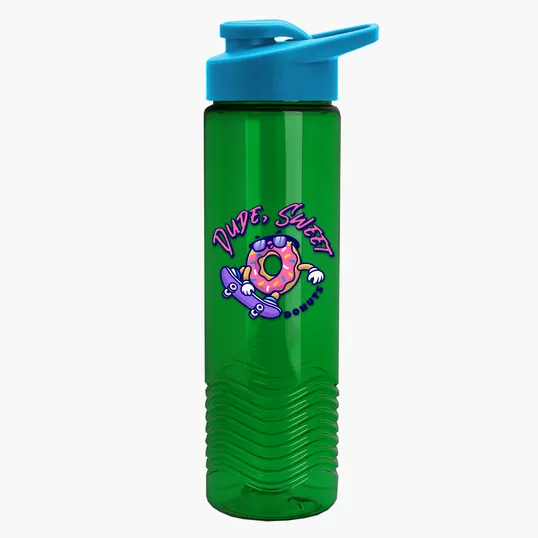 Garyline® Wave Tritan® Bottle with Drink-Thru Lid, 24 oz. — view 220