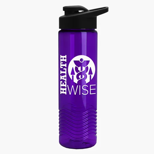Garyline® Wave Tritan® Bottle with Drink-Thru Lid, 24 oz. — view 236