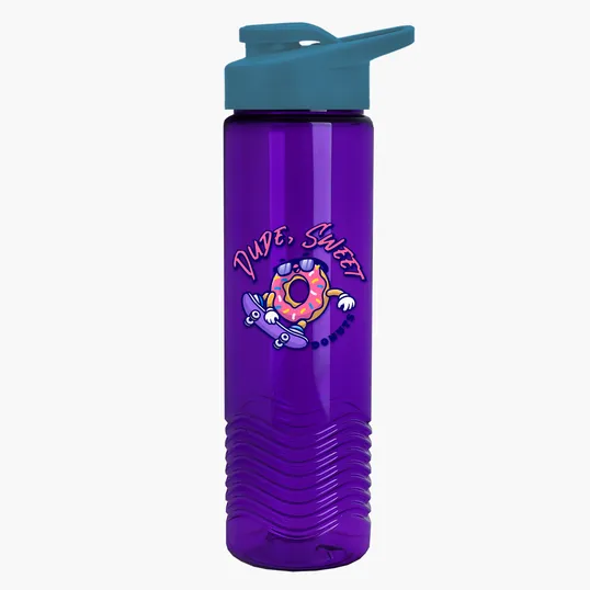 Garyline® Wave Tritan® Bottle with Drink-Thru Lid, 24 oz. — view 189