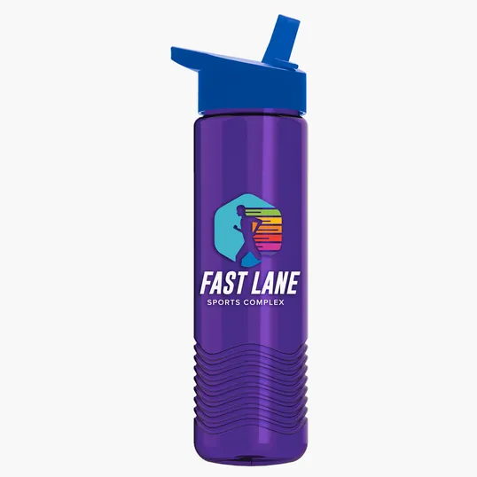 Garyline® Wave Tritan® Bottle with Flip-Straw Lid, 24 oz. — view 103