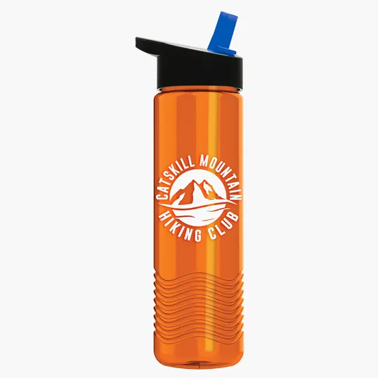 Garyline® Wave Tritan® Bottle with Flip-Straw Lid, 24 oz. — view 148