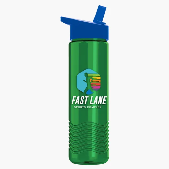 Garyline® Wave Tritan® Bottle with Flip-Straw Lid, 24 oz. — view 97