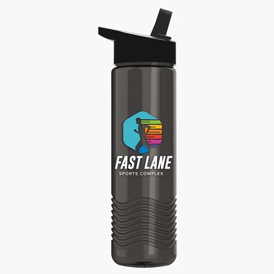 Garyline® Wave Tritan® Bottle with Flip-Straw Lid, 24 oz. — view 130