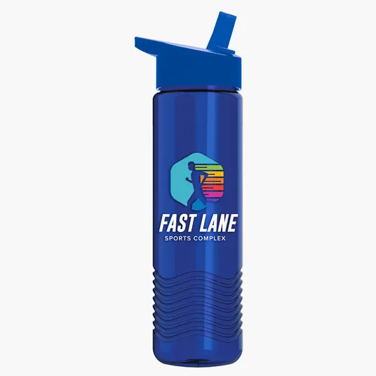 Garyline® Wave Tritan® Bottle with Flip-Straw Lid, 24 oz. — view 95