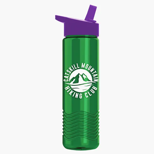 Garyline® Wave Tritan® Bottle with Flip-Straw Lid, 24 oz. — view 108