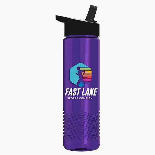 Garyline® Wave Tritan® Bottle with Flip-Straw Lid, 24 oz. — view 159