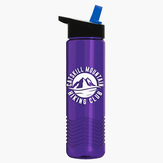 Garyline® Wave Tritan® Bottle with Flip-Straw Lid, 24 oz. — view 160