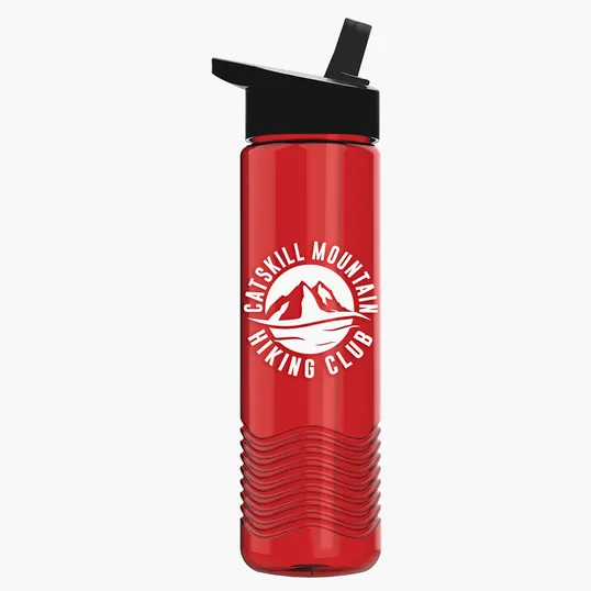 Garyline® Wave Tritan® Bottle with Flip-Straw Lid, 24 oz. — view 152