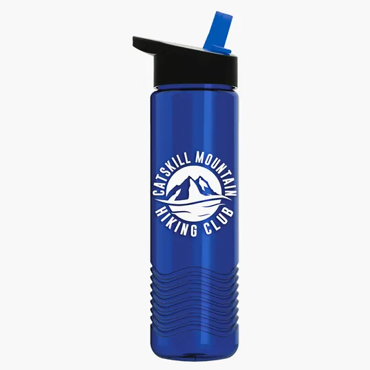 Garyline® Wave Tritan® Bottle with Flip-Straw Lid, 24 oz. — view 136