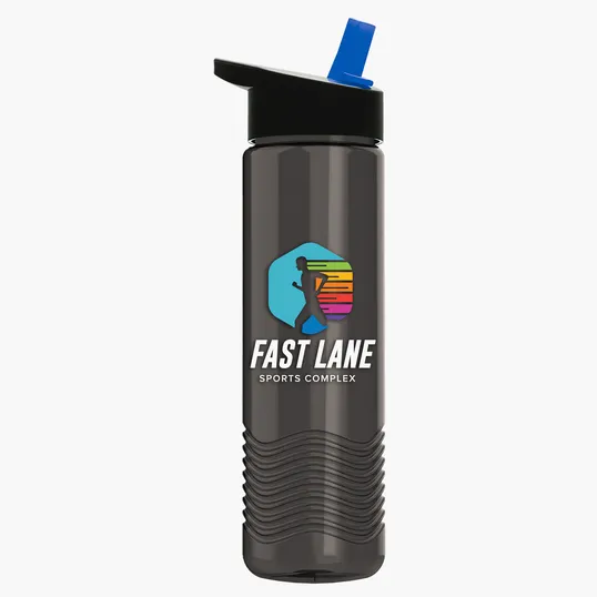 Garyline® Wave Tritan® Bottle with Flip-Straw Lid, 24 oz. — view 128