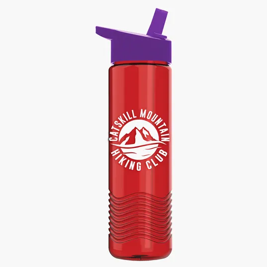 Garyline® Wave Tritan® Bottle with Flip-Straw Lid, 24 oz. — view 112