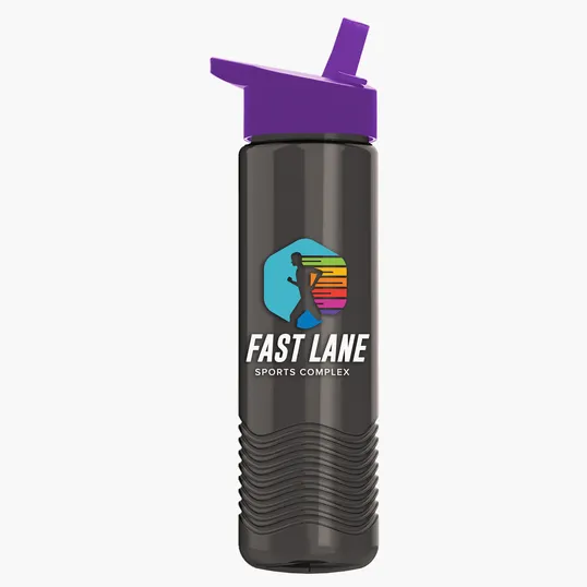 Garyline® Wave Tritan® Bottle with Flip-Straw Lid, 24 oz. — view 105