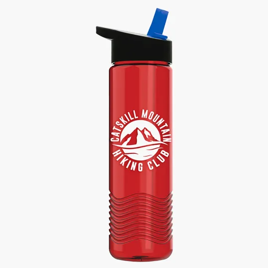 Garyline® Wave Tritan® Bottle with Flip-Straw Lid, 24 oz. — view 154