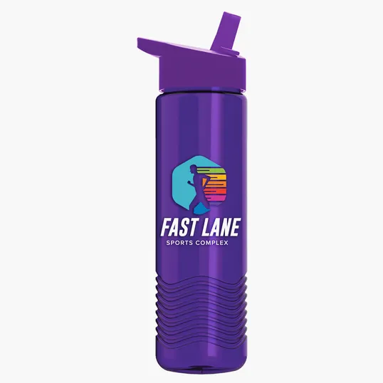 Garyline® Wave Tritan® Bottle with Flip-Straw Lid, 24 oz. — view 115