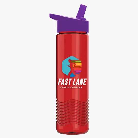 Garyline® Wave Tritan® Bottle with Flip-Straw Lid, 24 oz. — view 113